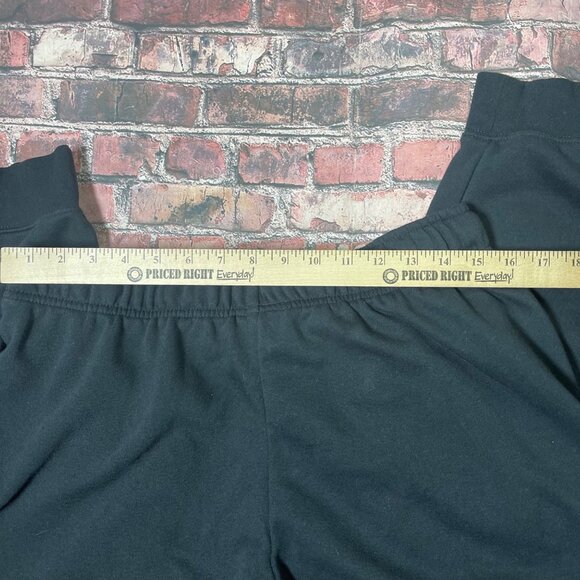 Nike Womens Jogger Pants Size L Black Fleece Pull On Drawstring Activewear - Picture 6 of 7
